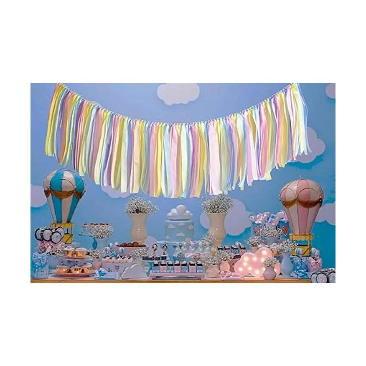 Kingsnow Guirnalda de cinta de cumpleaños para silla 40_7