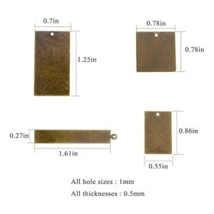 AKHAT Estampación de metal de latón en blanco rectangular_6