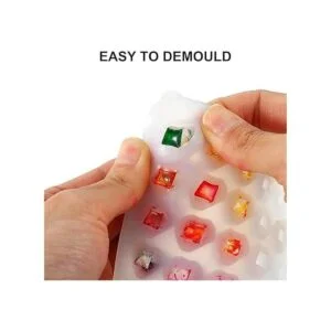 Molde de silicona de resina de gemas mini 3D diamante_7