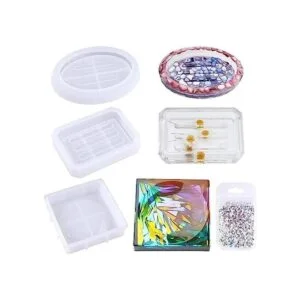 NiArt Jabonera de resina epoxi Kit de molde de silicona 3_1