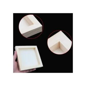 BILLIOTEAM Paquete de 6 paneles de madera cuadrados sin_5