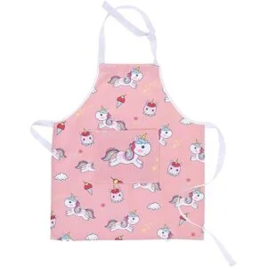 RosieLily Delantal infantil para niñas unicornio delantal_1