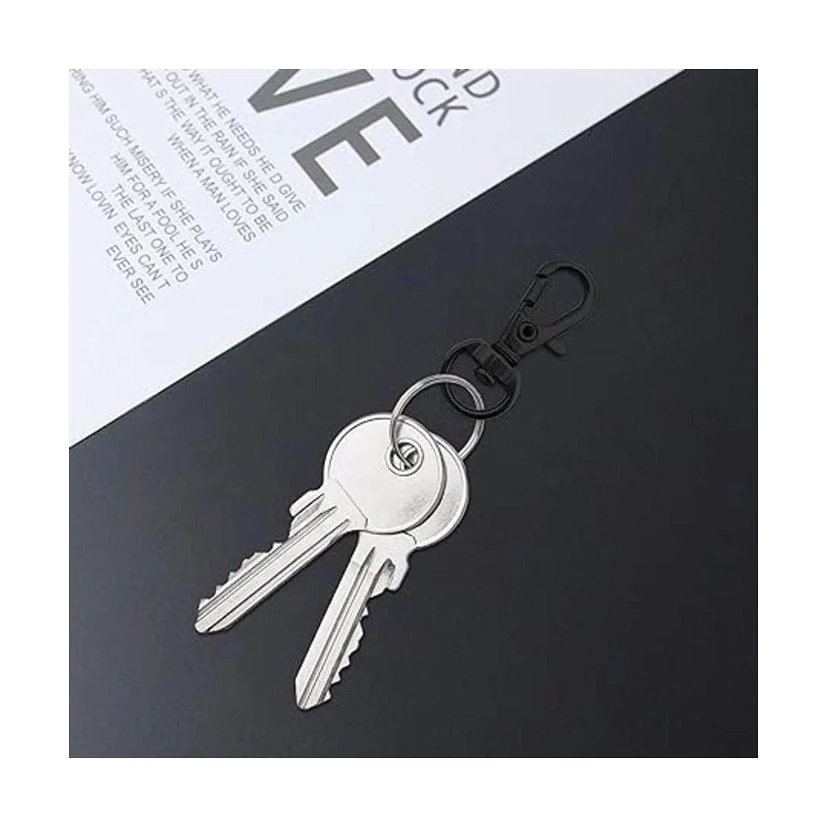 Juego de 80 ganchos giratorios y llaveros cierres_6