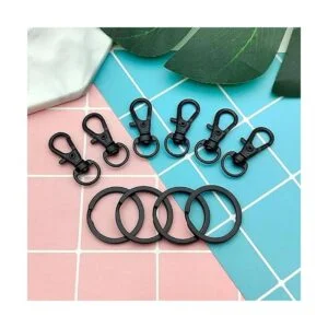 Juego de 80 ganchos giratorios y llaveros cierres_7