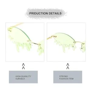 Gemily Gafas de sol verdes de moda para fiesta gafas de_6