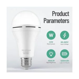 Bombilla LED recargable de emergencia con gancho se_2