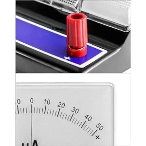 QWORK Galvanómetro amperímetro de bobina móvil CC 50050UA_5