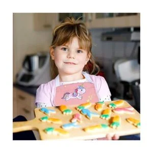RosieLily Delantal infantil para niñas unicornio delantal_6