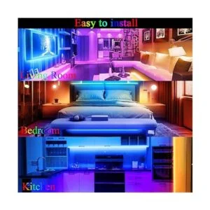 QZYL Luces LED de 75 pies para dormitorio luces LED RGB_5