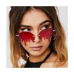 Gemily Gafas de sol verdes de moda para fiesta gafas de_3