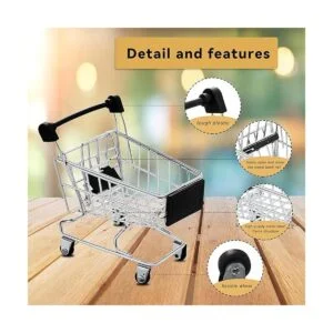 Hotop Carrito de compras pequeño de 3 colores carrito de_3