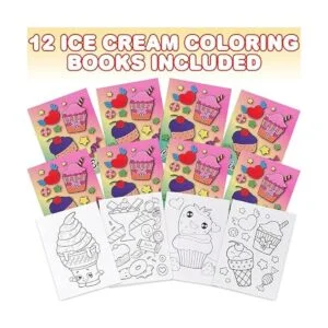 Libros colorear helados niños juego de 12_2
