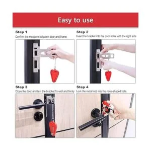 HNHMT Cerradura de puerta portátil mejorada y alarma de_2