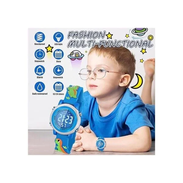 Viposoon Kids Watches with Waterproof Alarm Dinosaur_3