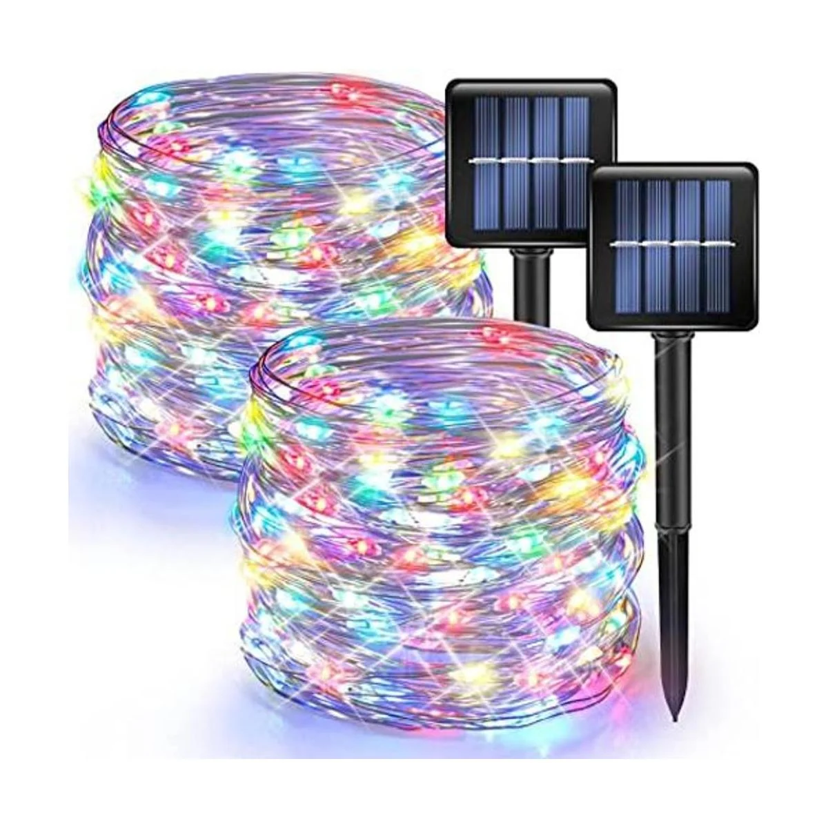 Dazzle Bright Paquete de 2 luces solares al aire libre de_1