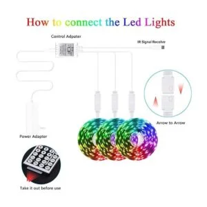 QZYL Luces LED de 75 pies para dormitorio luces LED RGB_6