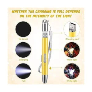2 bolígrafos LED de pintura de diamantes accesorios de_2