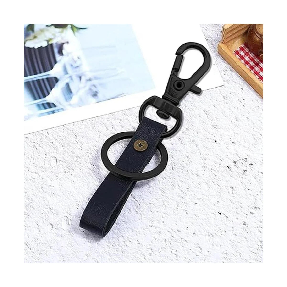 Juego de 80 ganchos giratorios y llaveros cierres_5