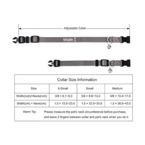 Freewindo 2 collares de gato pajarita collar de perro_5