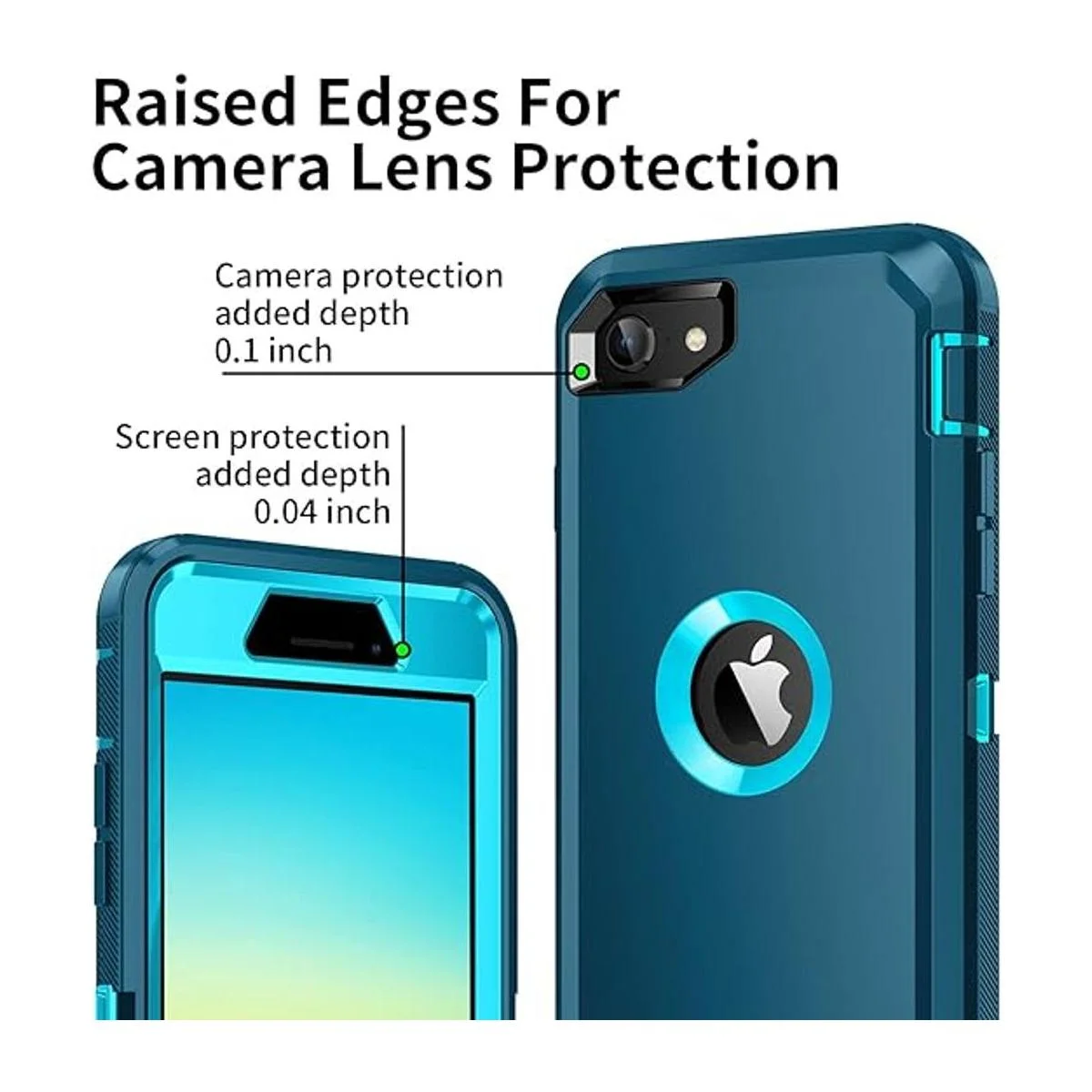 Mieziba Funda para iPhone SE 2020 protector de pantalla_3