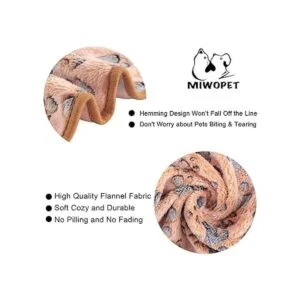 MIWOPET Paquete de 3 mantas de franela de forro polar_2