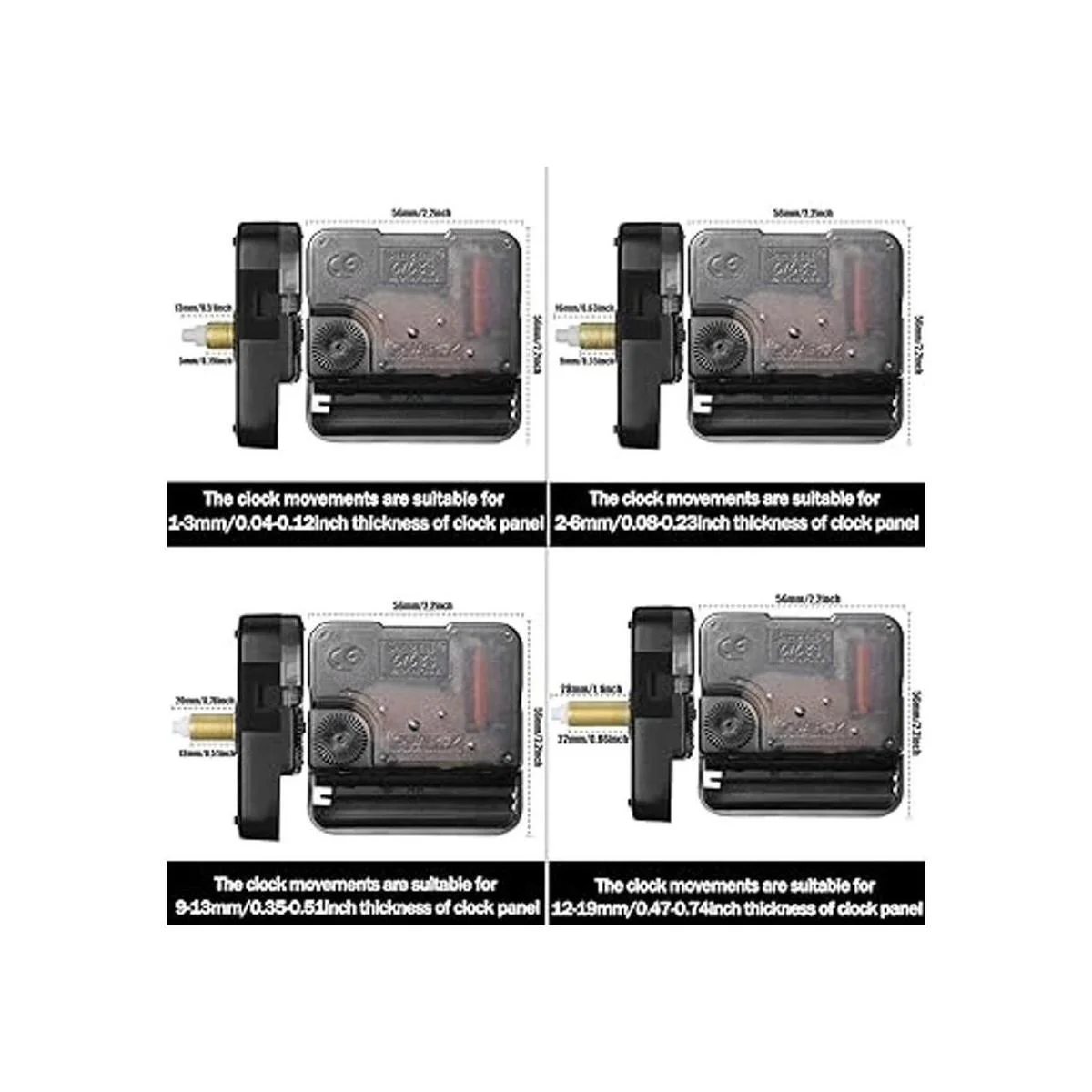 Mecanismo de movimiento de reloj de eje largo de alto par_4