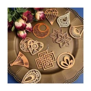 Kit de fabricación de aretes colgantes de madera africana_5