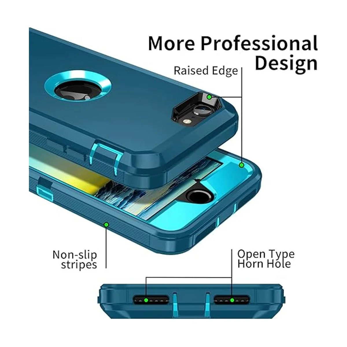 Mieziba Funda para iPhone SE 2020 protector de pantalla_4