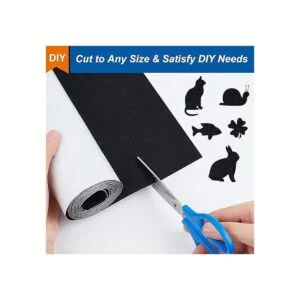 BENECREAT Tela de fieltro autoadhesiva negra de 15.7 x_4