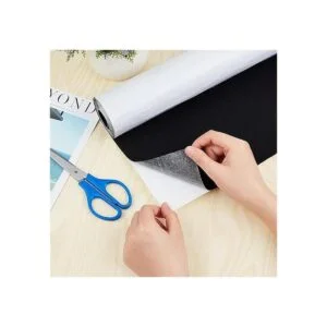 BENECREAT Tela de fieltro autoadhesiva negra de 15.7 x_3