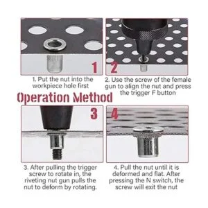 Hilitchi Tuercas de remache roscadas de acero inoxidable_6