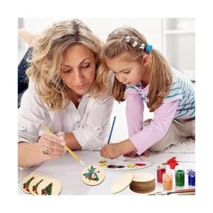 WLIANG 50 círculos de madera de 4 pulgadas para_5