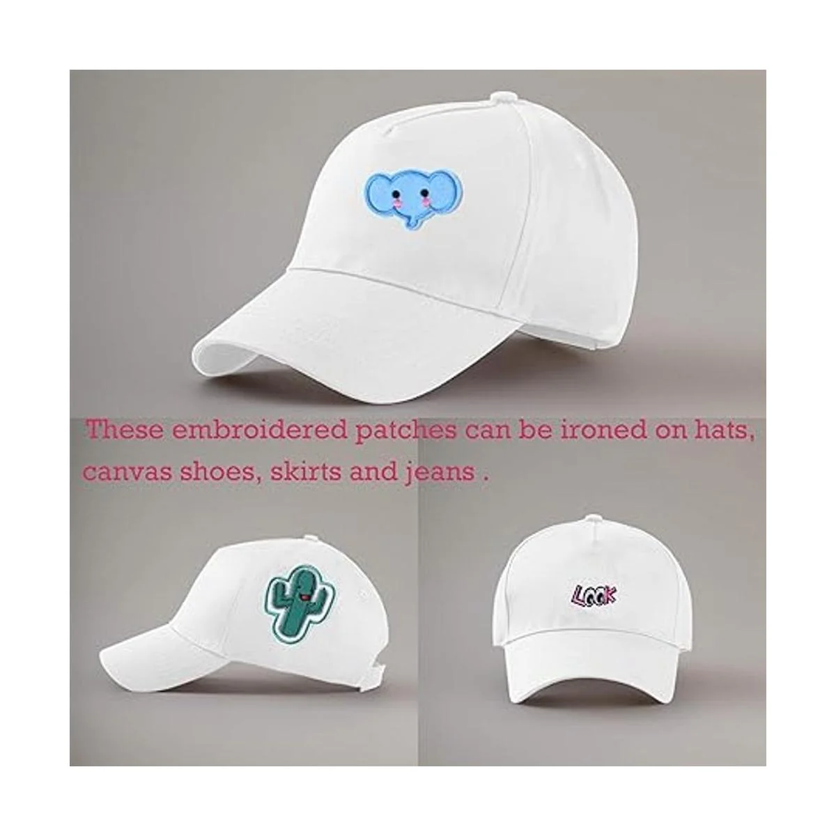 TACVEL 60 parches bordados de estilos surtidos al azar_2