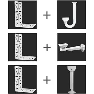 Compcctv Soporte para cámara domo en forma de L soporte_2