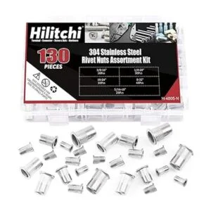 Hilitchi Tuercas de remache roscadas de acero inoxidable_5
