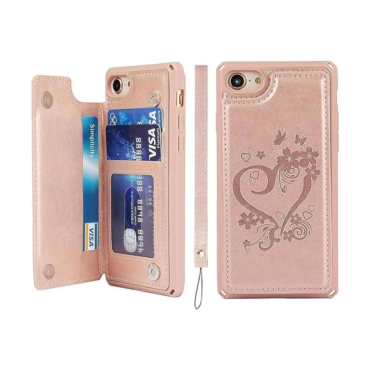 iCoverCase Funda tipo cartera para iPhone SE 2022SE_1