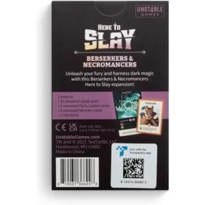 Paquete de expansión Here to Slay Berserker Nigromante_2