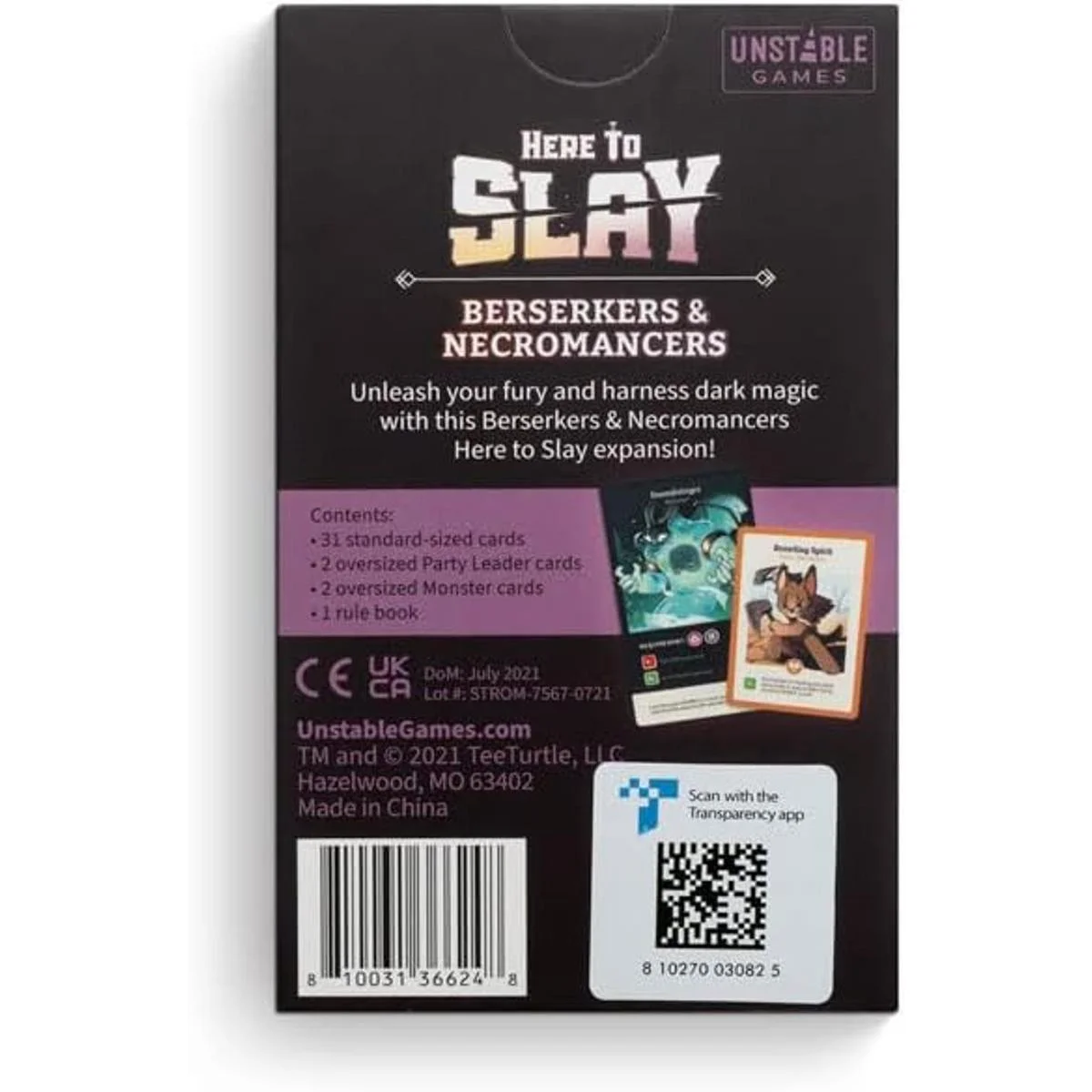 Paquete de expansión Here to Slay Berserker Nigromante_2
