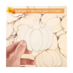 32 recortes de calabaza de madera de Acción de Gracias_4