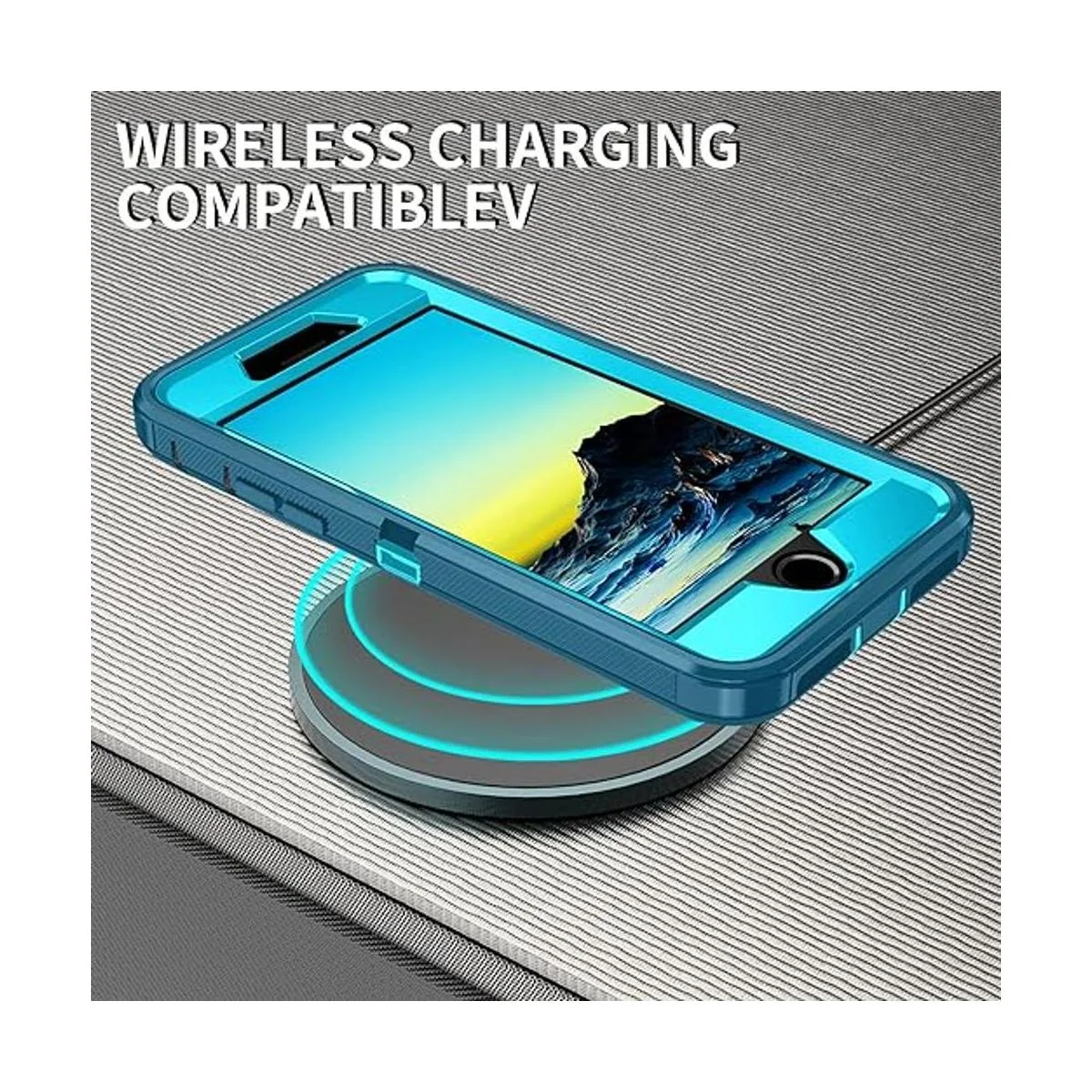 Mieziba Funda para iPhone SE 2020 protector de pantalla_5