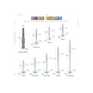 Glarks 280 tornillos de agujero de bolsillo 8 x 114_7