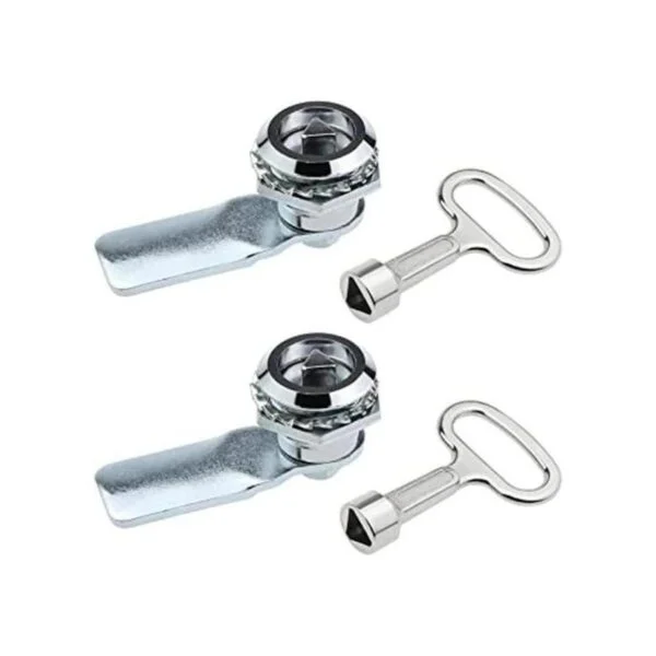2 unids Cam Lock con triángulo zócalo clave rotación de 90_1