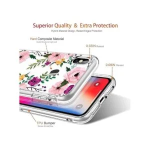 GiiKa Funda para iPhone X iPhone XS transparente cuerpo_4