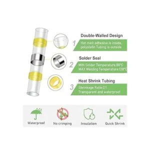 Delgada Juego de 250 conectores de tope termorretráctiles_3