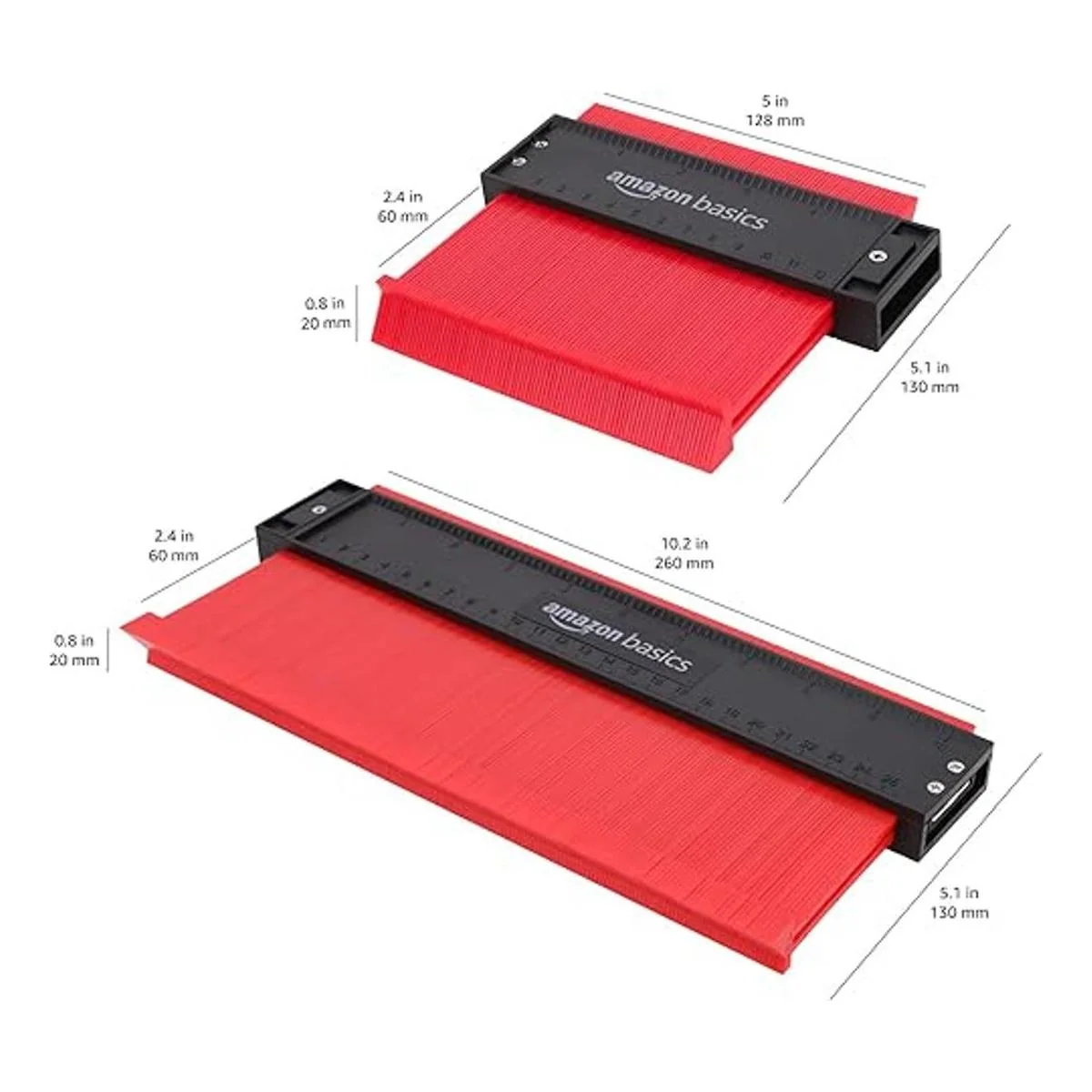 Juego de medidores de contorno perfil de 5 pulgadas y 10_5
