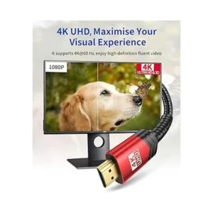 Paquete de 2 cables HDMI 4K de 3 pies JSAUX de 18 Gbps_2