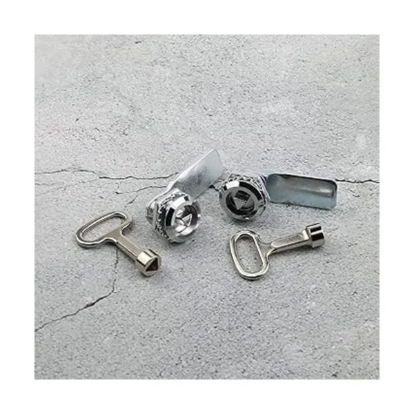 2 unids Cam Lock con triángulo zócalo clave rotación de 90_7