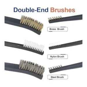 HUNTACE 8 piezas de cepillo de alambre pequeño de latón_6
