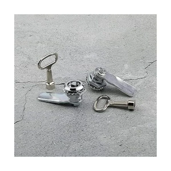 2 unids Cam Lock con triángulo zócalo clave rotación de 90_6