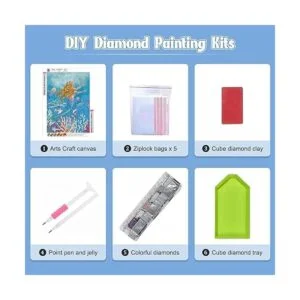 NAIMOER Mermai Kits de pintura de diamantes para adultos_6